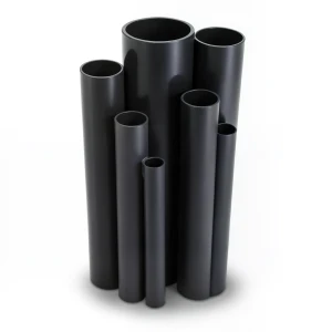 مواسير UPVC ضغط 11 بار مقاس 8 إنش سمك 8.43 مم لون اسود