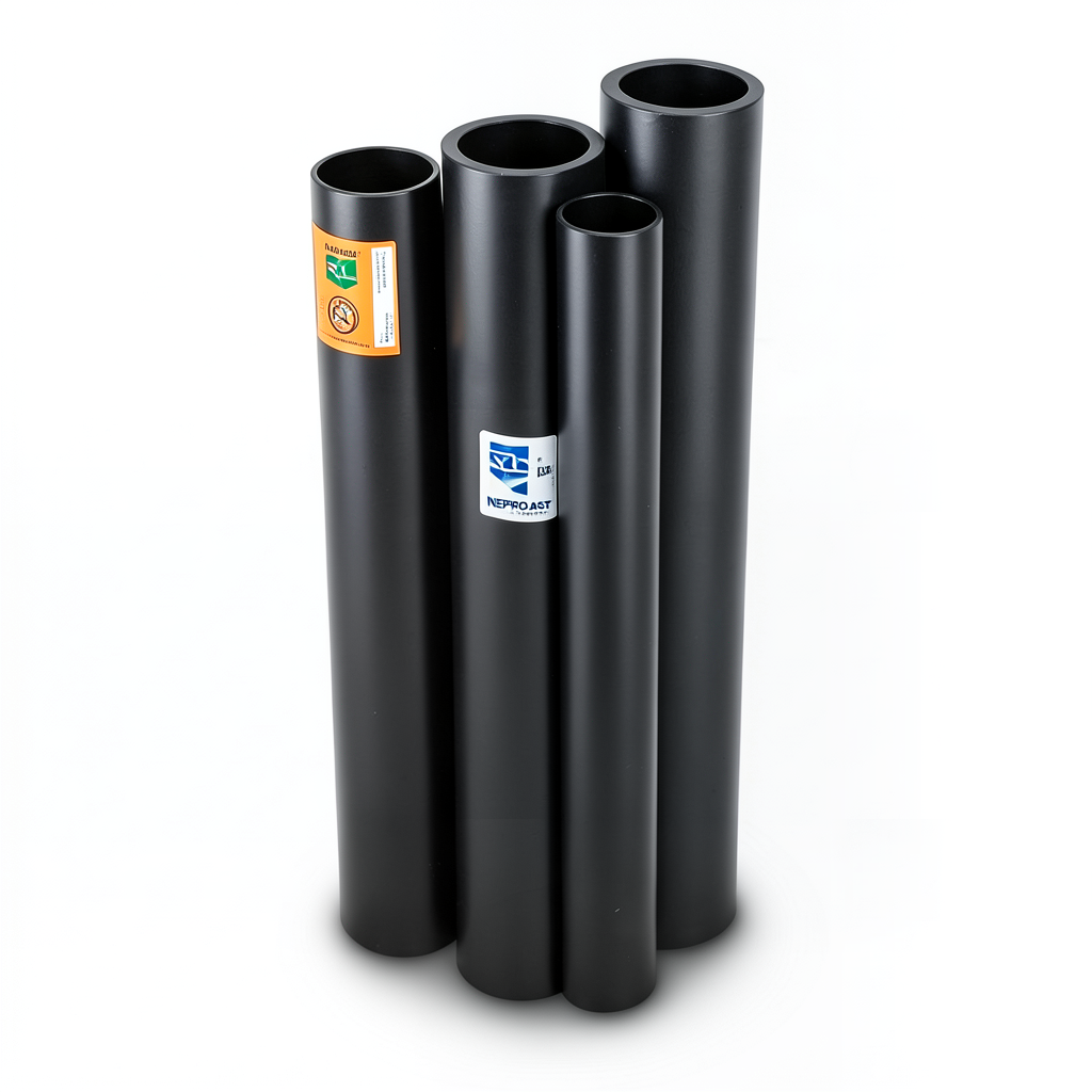 HDPE Pipes PE 100 Pressure 10 Bar Outside Diameter 450 mm Thickness 26.7 mm Black | NEPROPLAST