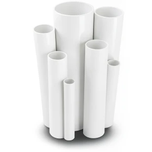 مواسير UPVC ضغط 13.8 بار مقاس 8 إنش سمك 10.41 مم لون أبيض