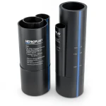 HDPE Pipes PE 100 Pressure 10 Bar Outside Diameter 500 mm Thickness 29.7 mm Black | NEPROPLAST