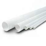 مواسير UPVC ضغط 11 بار مقاس ½ 1 إنش سمك 1.85 مم لون أبيض