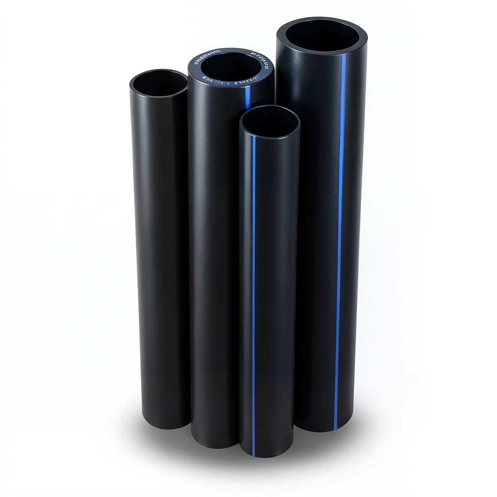 أنابيب HDPE PE 100 ضغط 10 بار قطر خارجي 630 مم سمك 37.4 مم لون أسود | نيبروبلاست