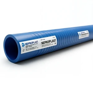 HDPE Pipes PE 100 Pressure 10 Bar Outside Diameter 355 mm Thickness 21.1 mm Blue | NEPROPLAST