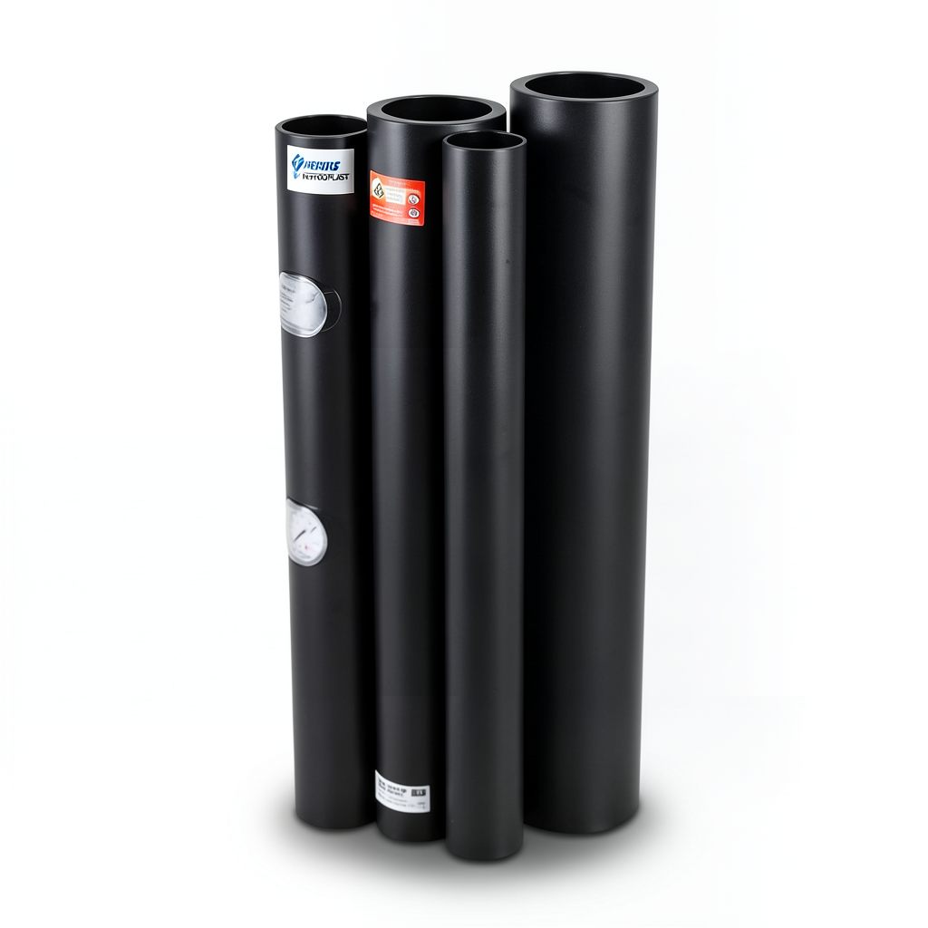 أنابيب HDPE PE 100 ضغط 10 بار قطر خارجي 225 مم سمك 13.4 مم لون أسود | نيبروبلاست