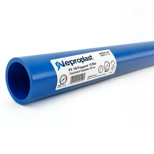 Neproplast HDPE Pipes PE 100 Pressure 10 Bar Outside Diameter 400 mm Thickness 23.7 mm Blue | NEPROPLAST