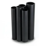 HDPE Pipes PE 80 Pressure 10 Bar 140 mm Diameter 10.3 mm Thickness Black