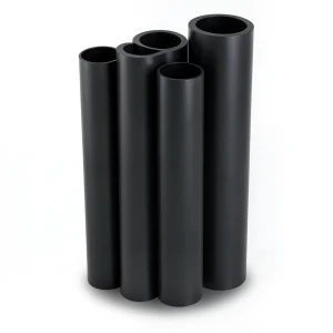 HDPE Pipes PE 80 Pressure 10 Bar 140 mm Diameter 10.3 mm Thickness Black