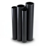 HDPE Pipes PE 100 Pressure 12.5 Bar Outside Diameter 140 mm Thickness 10.3 mm Black
