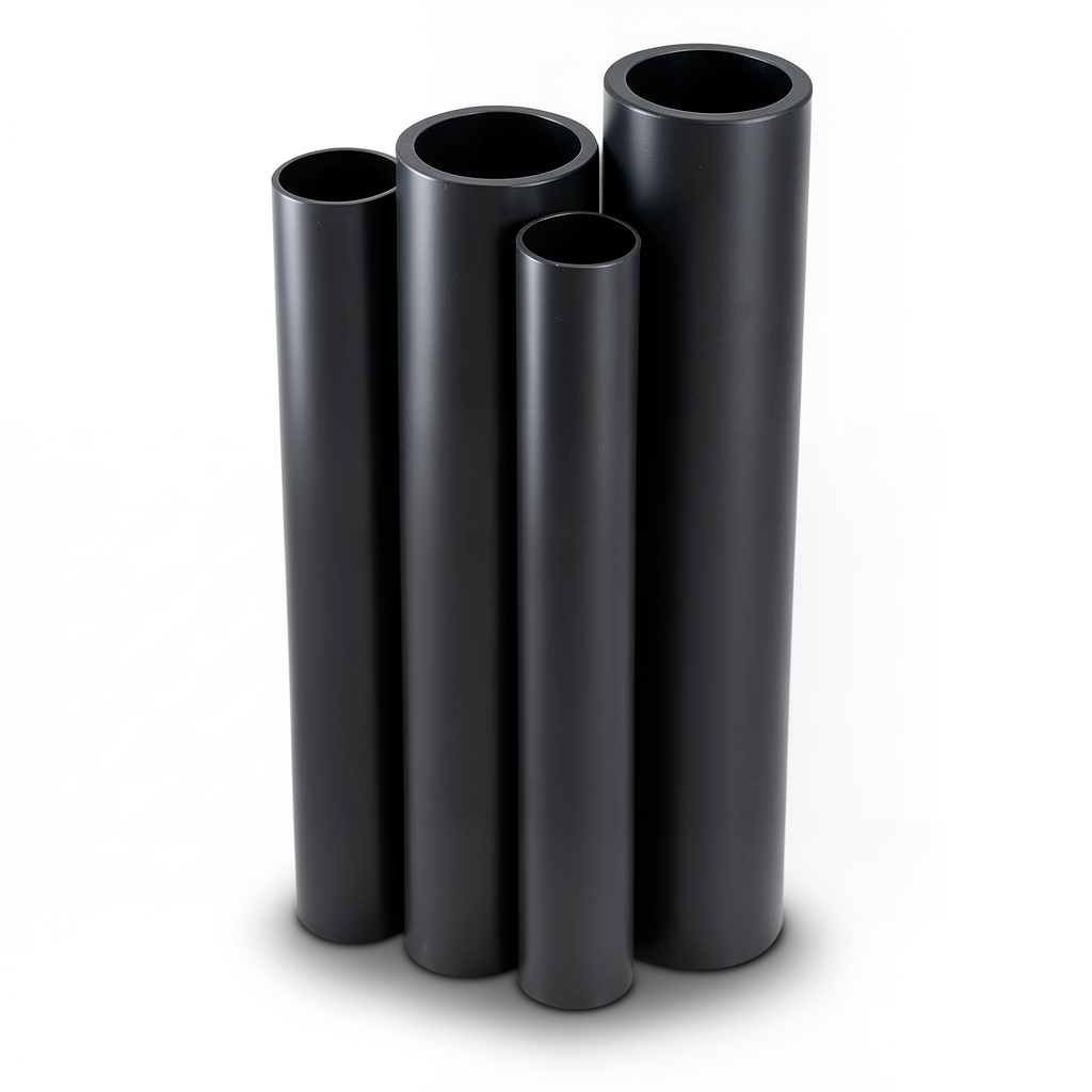 HDPE Pipes PE 100 Pressure 12.5 Bar Outside Diameter 140 mm Thickness 10.3 mm Black