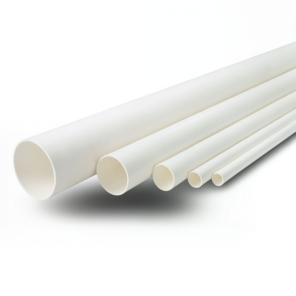 UPVC Pipes National Kham Schedule 40 Size 5 Inch Thickness 6.22 mm White Colour