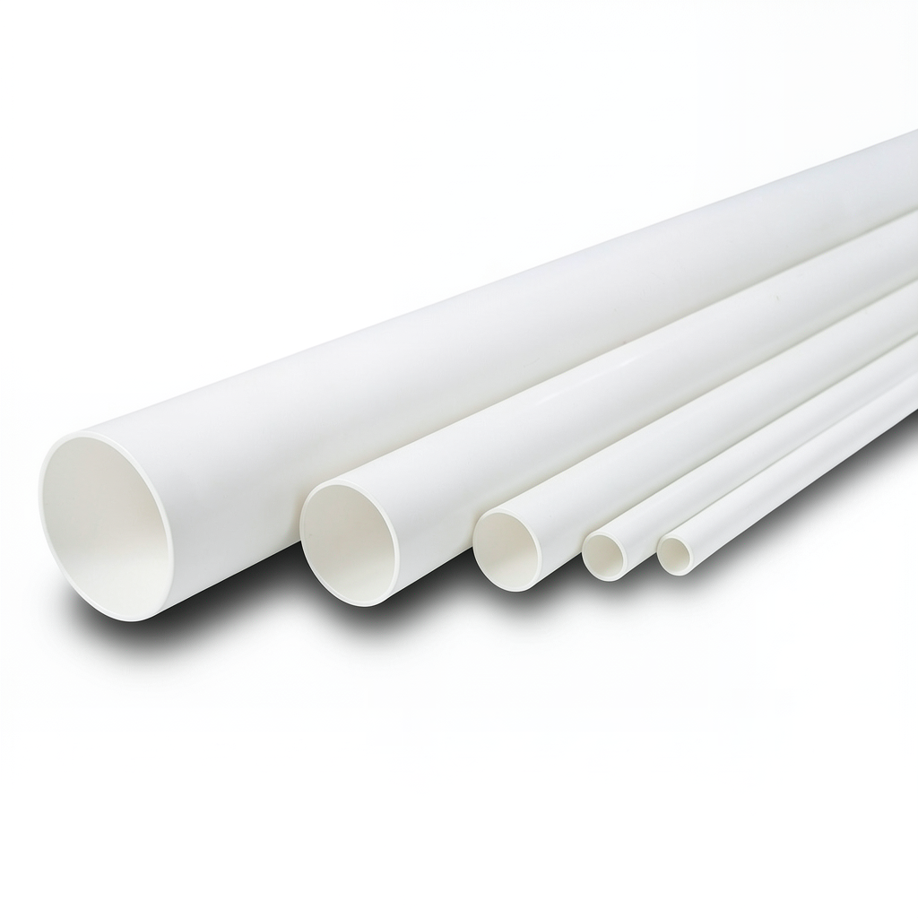 UPVC Pipes Schedule 40 Size 6 Inch Thickness 7.11 mm White