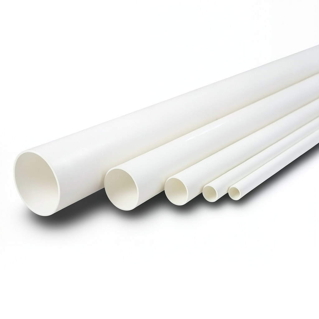 مواسير UPVC الوطني جدول 40 مقاس 8 إنش سمك 8.18 مم لون أبيض