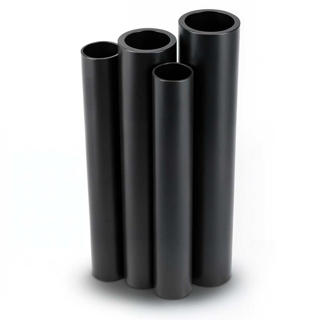 مواسير HDPE PE 80 ضغط 10 بار قطر 180 مم سمك 13.3 مم لون أسود
