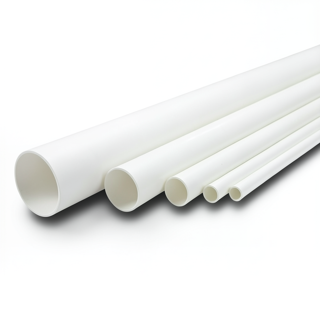 UPVC Pipes Nominal Pressure 6.9 Bar Size 4 Inch Thickness 2.8 mm White