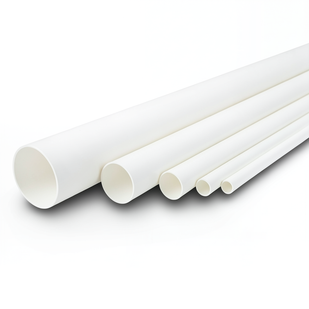 مواسير UPVC ضغط 6.9 بار مقاس 8 إنش سمك 5.33 مم لون أبيض