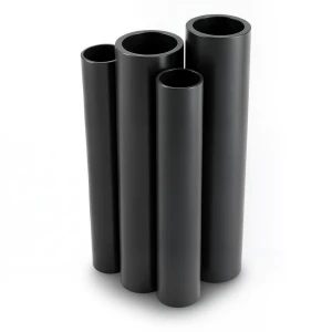 HDPE Pipes PE 80 Pressure 10 Bar 200 mm Diameter 14.7 mm Thickness Black