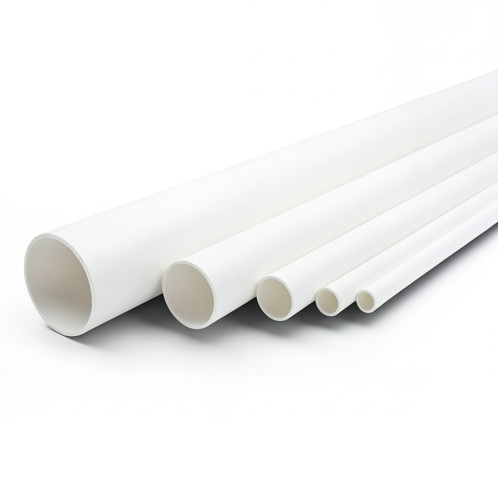 مواسير UPVC ضغط اسمي 8.6 بار مقاس 2 إنش سمك 1.85 مم لون أبيض