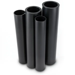 مواسير HDPE PE 100 ضغط 12.5 بار قطر خارجي 225 مم سمك 16.6 مم لون أسود