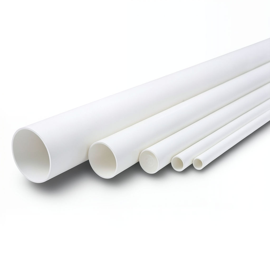 مواسير UPVC ضغط 8.6 بار مقاس 4 إنش سمك 3.51 مم لون أبيض