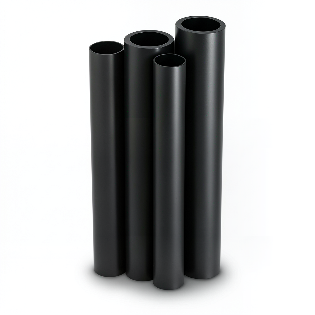 مواسير HDPE الراجحي PE 80 ضغط 10 بار قطر خارجي 250 مم سمك 18.4 مم لون أسود