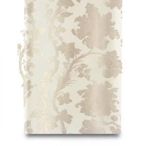 German Wallpaper Floral Design 10m x 0.73m Beige Color, Model 517842