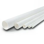 مواسير UPVC ضغط اسمي 11 بار مقاس ¼ 1 إنش سمك 1.63 مم لون أبيض