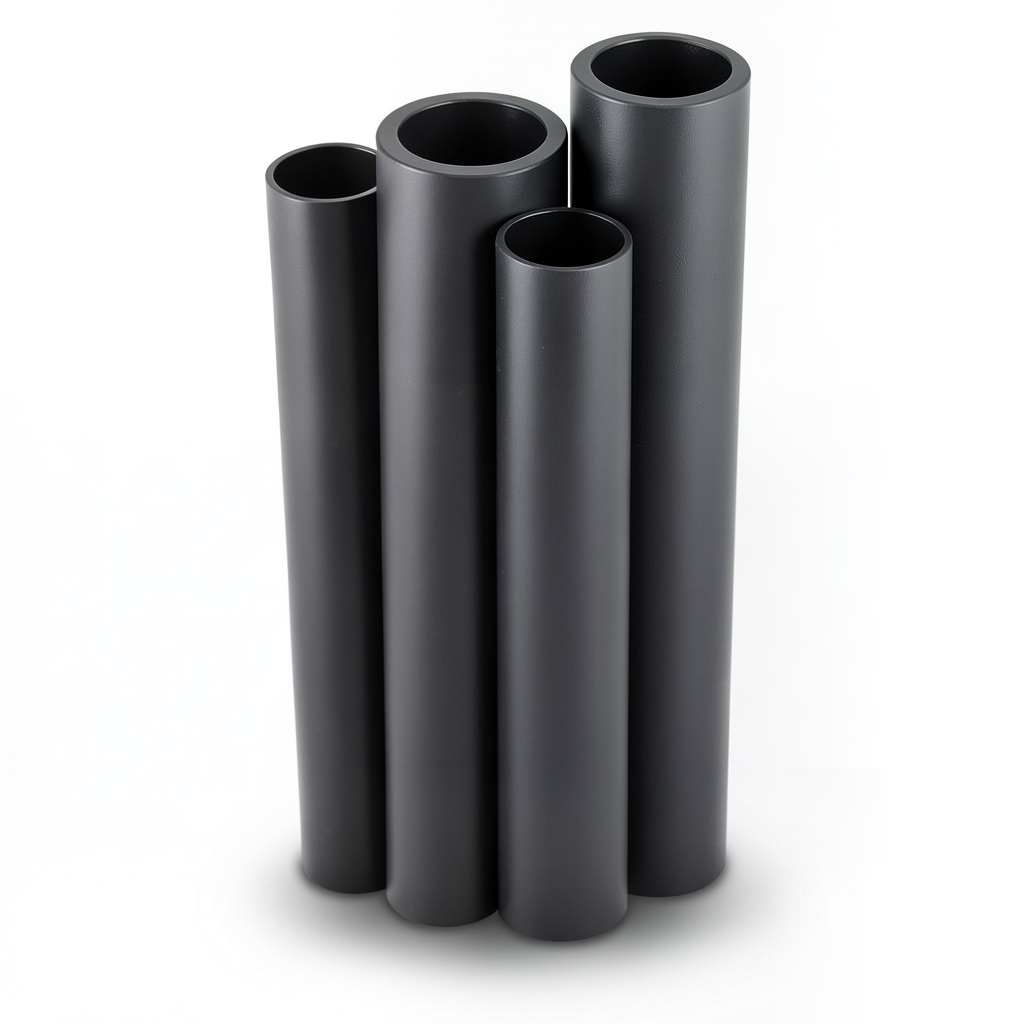 HDPE Pipes PE 100 Pressure 12.5 Bar Outside Diameter 250 mm Thickness 18.4 mm Black