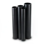 HDPE Pipes PE 80 Pressure 10 Bar Outer Diameter 630 mm Thickness 46.3 mm Black