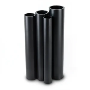 أنابيب HDPE PE 80 ضغط 10 بار قطر خارجي 630 مم سمك 46.3 مم لون أسود