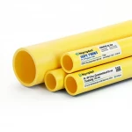 مواسير HDPE نيبروبلاست PE 100 ضغط 6 بار قطر خارجي 450 مم سمك 16.4 مم لون أصفر 