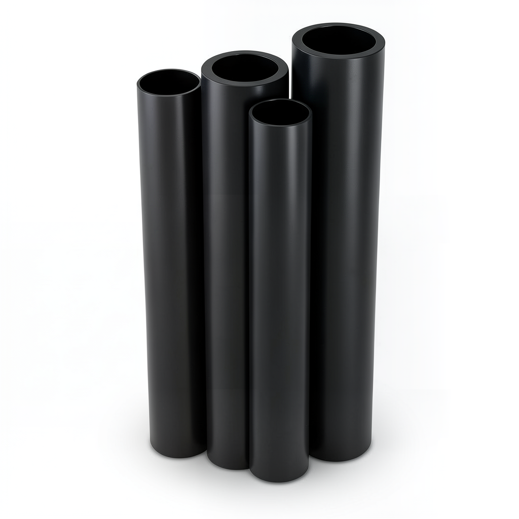 HDPE Pipes PE 80 Pressure 10 Bar Outer Diameter 800 mm Thickness 58.8 mm Black