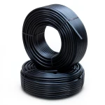أنابيب HDPE PE 80 ضغط 10 بار قطر خارجي 110 مم سمك 8.1 مم لون أسود