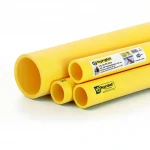 مواسير HDPE نيبروبلاست PE 100 ضغط 6 بار قطر خارجي 355 مم سمك 12.9 مم لون أصفر 