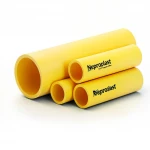 مواسير HDPE نيبروبلاست PE 100 ضغط 6 بار قطر خارجي 450 مم سمك 16.4 مم لون أصفر 