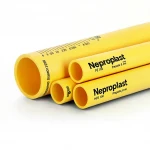مواسير HDPE نيبروبلاست PE 100 ضغط 6 بار قطر خارجي 630 مم سمك 22.9 مم لون أصفر 