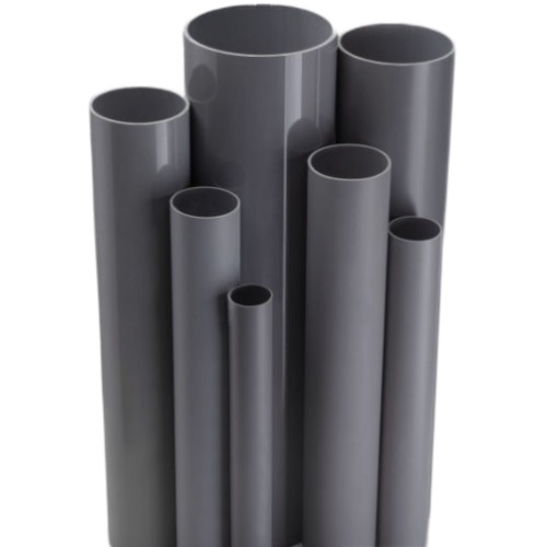 مواسير UPVC ضغط 45 بار قطر خارجي 21.2 مم سمك 3.7 مم لون رمادي