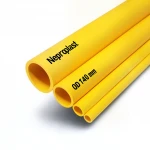 Neproplast HDPE Pipes PE 100 Pressure 12.5 Bar Outside Diameter 140 mm Thickness 10.3 mm Color Yellow