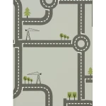 Youth and Children Wall Decoration 10m x 0.53m Multicolor
