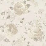 Floral Wallpaper 10m x 0.53m Beige Color, Model 448801