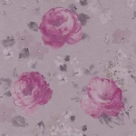 German Floral Wall Covering 10m x 0.53m Pink, Model 448849