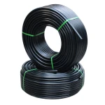 أنابيب HDPE PE 80 ضغط 12.5 بار قطر خارجي 20 مم سمك 2 مم لون أسود