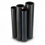مواسير HDPE نيبروبلاست PE 80 ضغط 6 بار قطر خارجي 450 مم سمك 20.5 مم لون اسود
