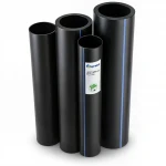 مواسير HDPE نيبروبلاست PE 80 ضغط 6 بار قطر خارجي 630 مم سمك 28.7 مم لون اسود