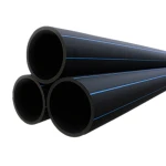 أنابيب HDPE PE 80 ضغط 12.5 بار قطر خارجي 160 مم سمك 14.6 مم أسود | نيبروبلاست
