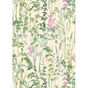 Leaf Patterned Wallpaper 10m x 0.53m Multicolor