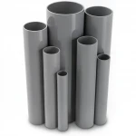 UPVC Pipes Modern Technology Nominal Pressure 9 Bar Outside Diameter 114.1 mm Thickness 4.5 mm Gray Colour