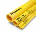 Neproplast HDPE Pipes PE 100 Pressure 12.5 Bar Outside Diameter 630 mm Thickness 46.3 mm Color Yellow