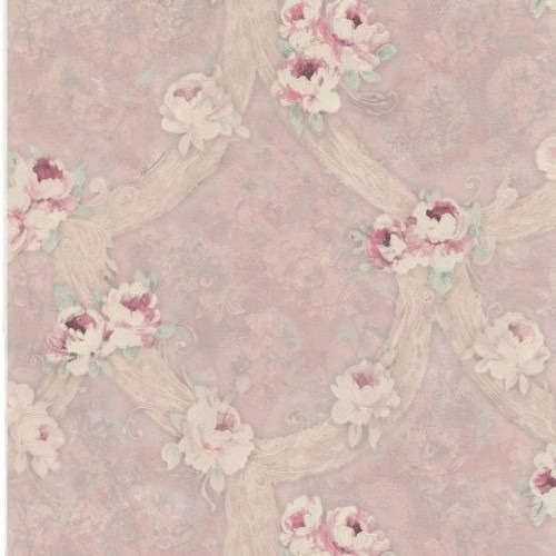Italian Wall Covering 10m x 0.73m Pink Color, Model 26076