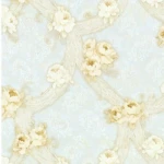 Italian Wall Decoration 10m x 0.73m Light Blue with Beige