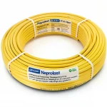 أنابيب HDPE نيبروبلاست PE 80 ضغط 6 بار قطر خارجي 63 مم سمك 2.9 مم لون أصفر 